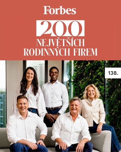 A LIKO-S a Forbes-ranglistán: idén a 138. helyen Csehország legnagyobb családi vállalkozásai között